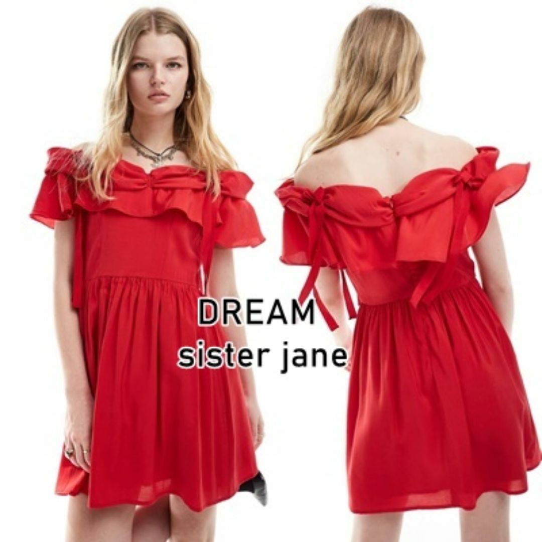 sister jane(シスタージェーン)のDREAM Sister Jane リボン ミニワンピース レディースのワンピース(ミニワンピース)の商品写真