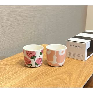 マリメッコ(marimekko)のmarimekko マリメッコ　ラテマグ　コーヒーカップ　ウニッコ　マンシッカ(グラス/カップ)