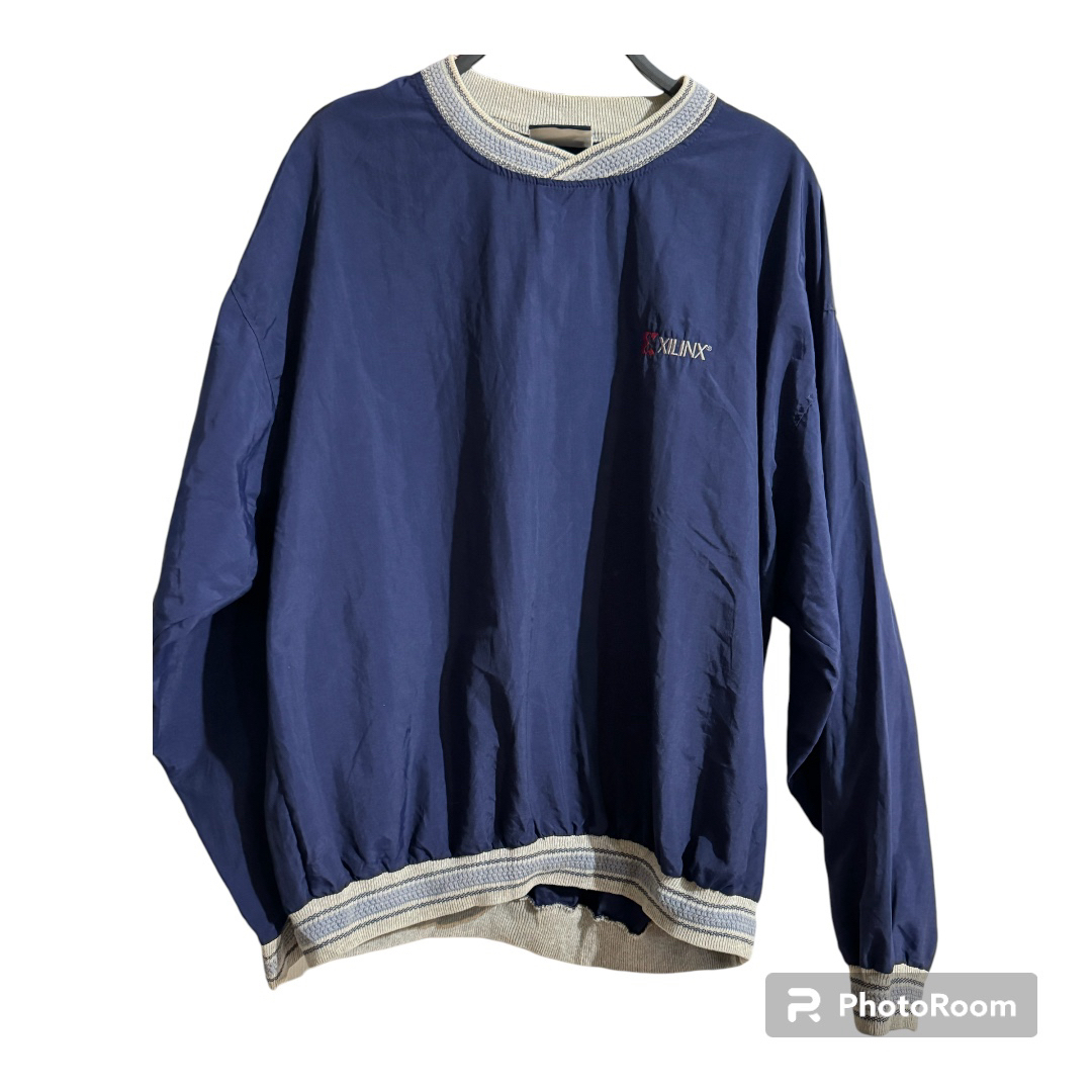 ナイロンプルオーバー シャカシャカ 古着 サイズL スポーツ メンズのジャケット/アウター(ナイロンジャケット)の商品写真