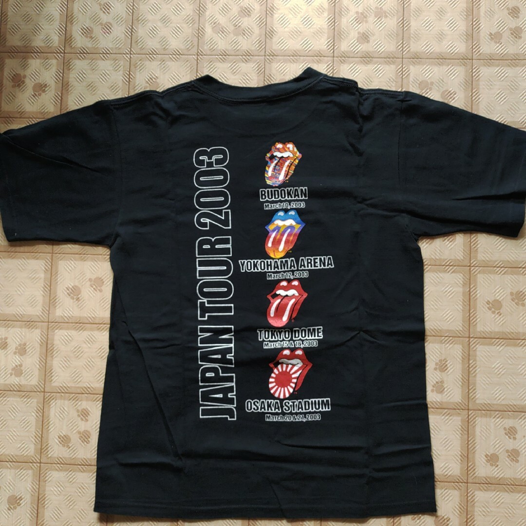 VINTAGE(ヴィンテージ)のローリングストーンズ LICKS JAPAN TOUR 2003 ブラック S メンズのトップス(Tシャツ/カットソー(半袖/袖なし))の商品写真