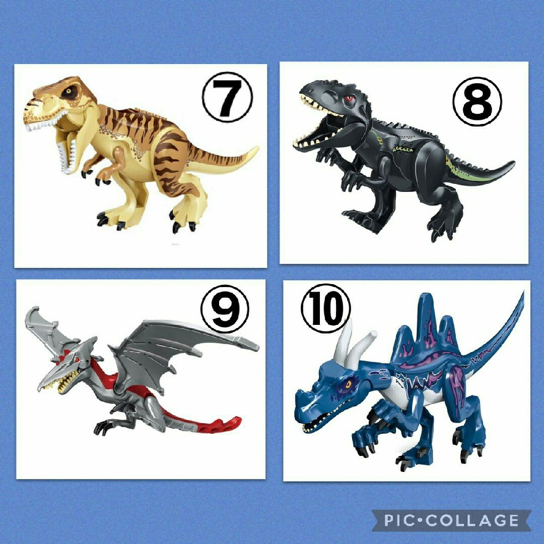 レゴ 互換 特大サイズ 恐竜 インドミナスレックス 白 キッズ/ベビー/マタニティのおもちゃ(積み木/ブロック)の商品写真