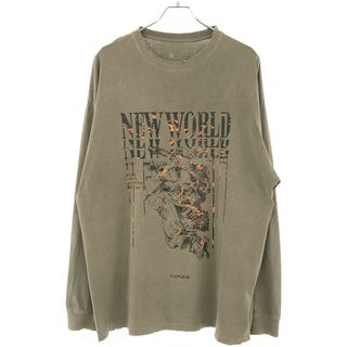 Danke schon ダンケシェーン 23AW PIGMENT NEW LONGSLEEVE TEE ダメージ加工ロングスリーブカットソー ベージュ系 M 23277TS-DS(Tシャツ/カットソー(七分/長袖))