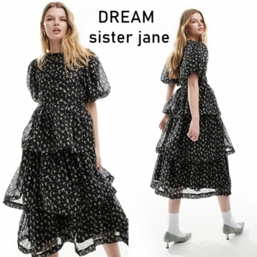 sister jane(シスタージェーン)のDREAM Sister Jane 花柄 ティアードワンピース レディースのワンピース(ひざ丈ワンピース)の商品写真