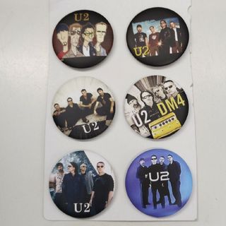 U2　缶バッジ　6個セット(ミュージシャン)