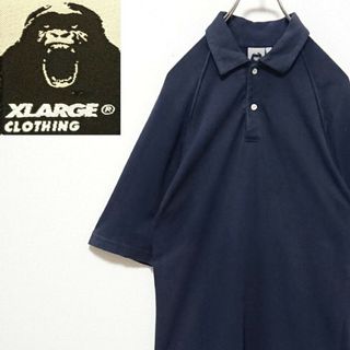 XLARGE - エクストララージ USA製 ネイビー メンズ ポロシャツ