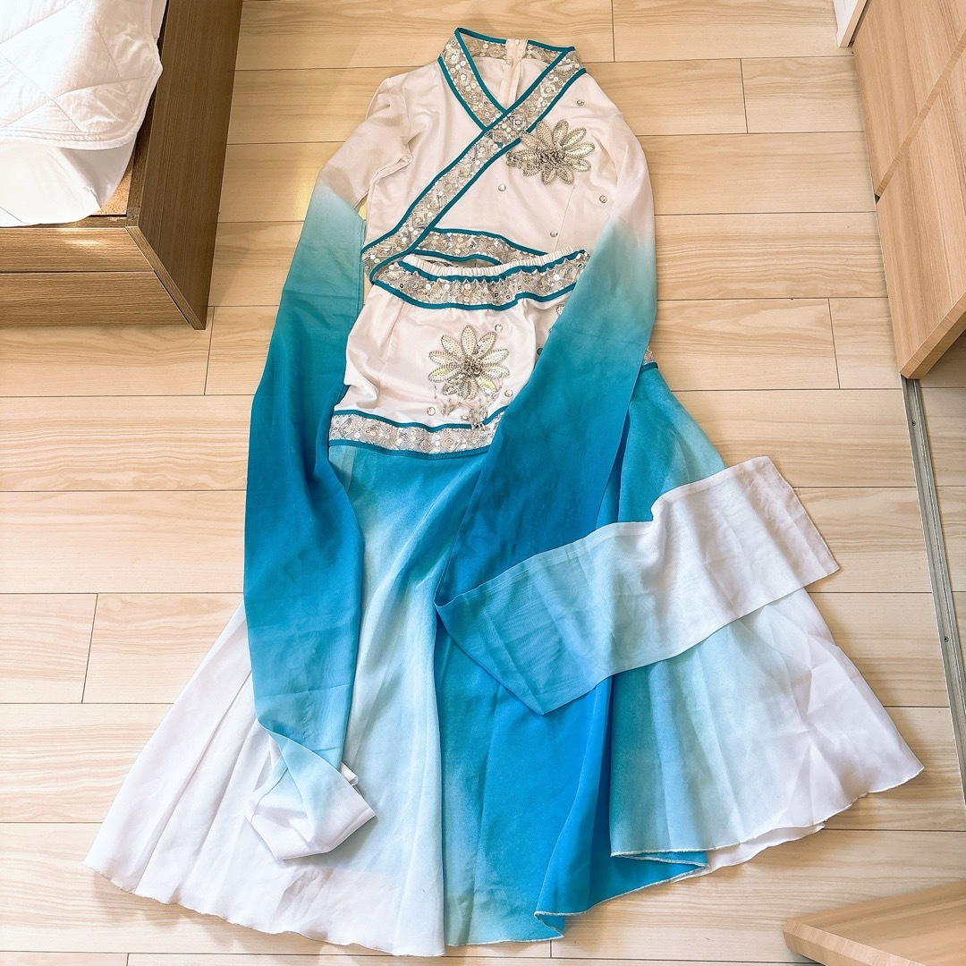 ドレス 発表会 踊り ダンス ショー レディースのフォーマル/ドレス(ロングドレス)の商品写真