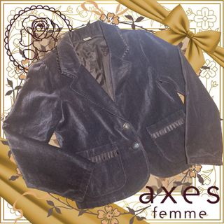 axes femme - コーデュロイ？別珍？焦茶ジャケット/アクシーズファム/ロリィタ/量産型クラシック