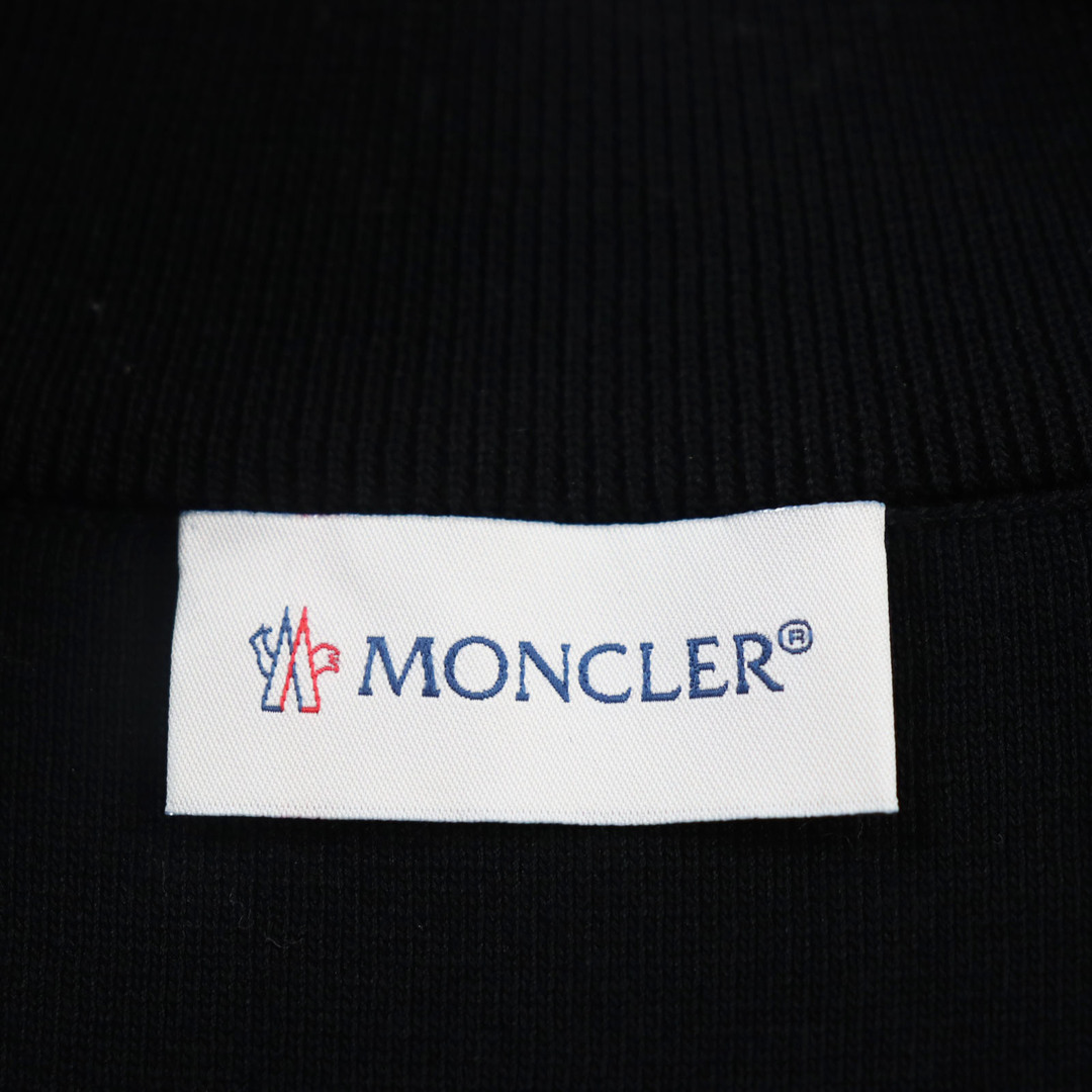 MONCLER(モンクレール)の極美品●MONCLER モンクレール 2021年製 CARDIGANT レザーロゴパッチ付き 切り替え ダウンジャケット ブラック L ハンガー付き 国内正規品 メンズ メンズのジャケット/アウター(ダウンジャケット)の商品写真