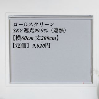 ロールスクリーン＊SKY遮光99.9%＊遮熱＊GLAY(ロールスクリーン)