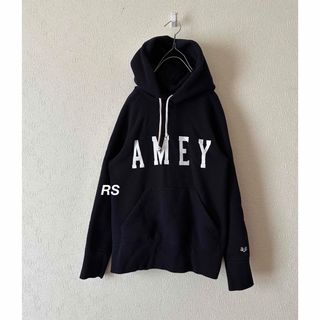 アパルトモンドゥーズィエムクラス(L'Appartement DEUXIEME CLASSE)のAmericana 「AMEY」darkNavy×whiteスウェットパーカー(パーカー)