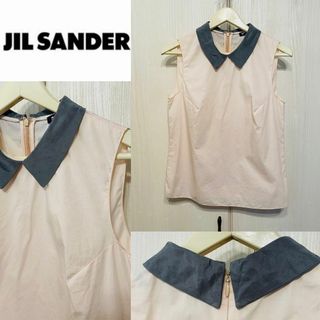 ジルサンダーネイビー(JIL SANDER NAVY)のJIL SANDER NAVY ジルサンダー ネイビー ノースリーブ ブラウス(シャツ/ブラウス(半袖/袖なし))