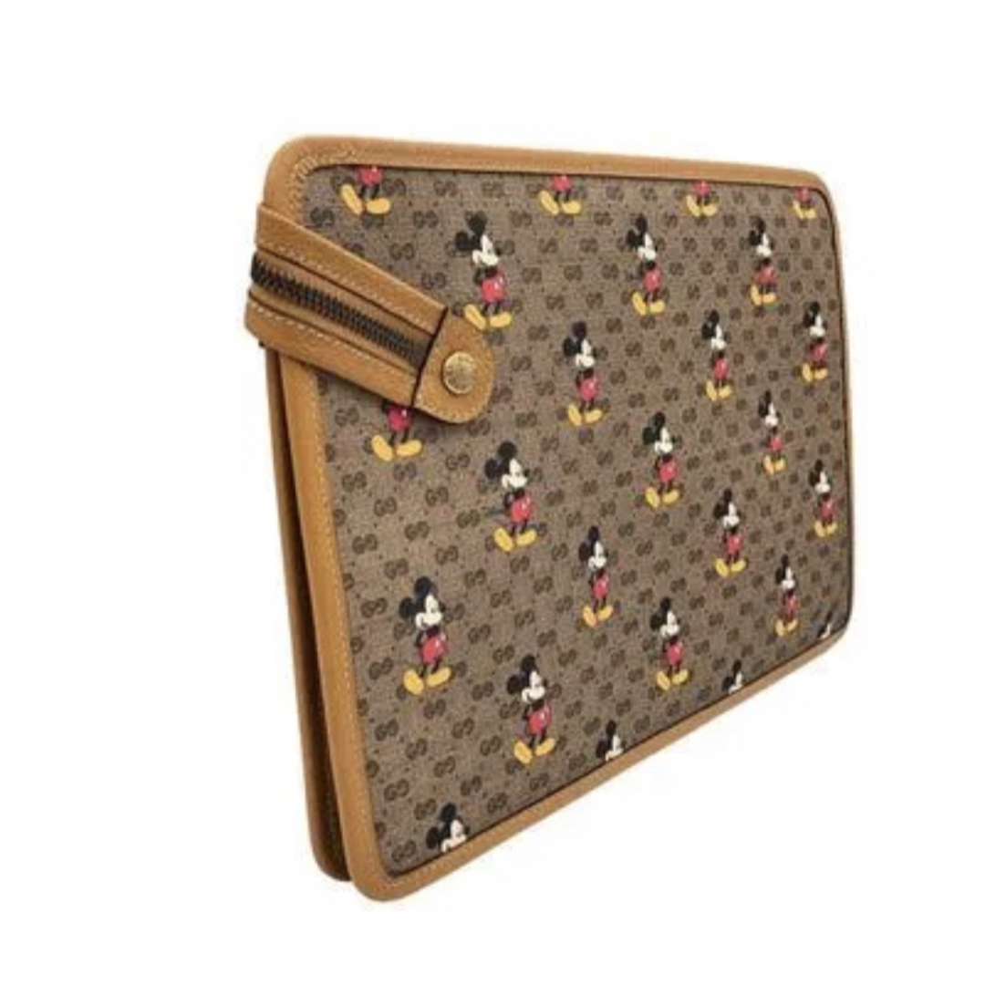 Gucci(グッチ)のグッチ ディズニー ミッキー コラボ GGスプリーム ポーチ クラッチバッグ レディースのバッグ(クラッチバッグ)の商品写真
