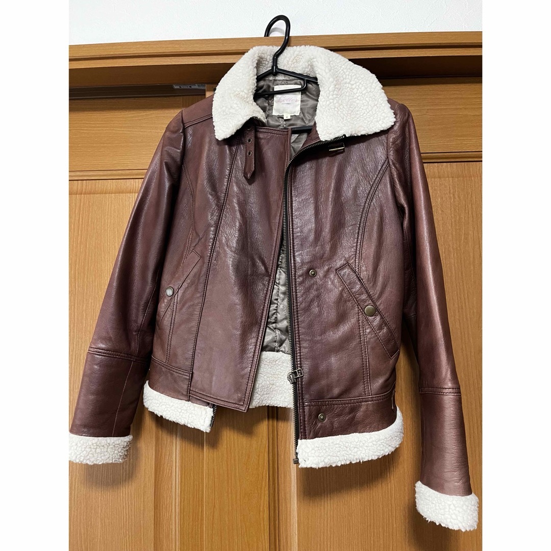 レディース ジャケット ヤギ革 山羊革 メンズのジャケット/アウター(レザージャケット)の商品写真