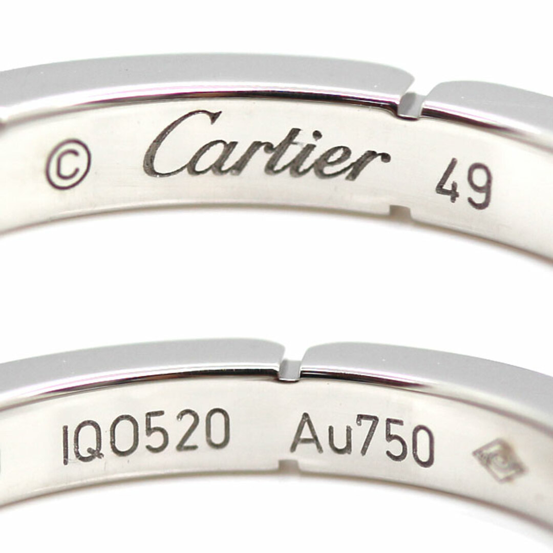 Cartier(カルティエ)のCARTIER カルティエ K18WG ホワイトゴールド マイヨンパンテール 4PD リング・指輪 B4080449 ダイヤモンド 9号 49 4.0g レディース【中古】【美品】 レディースのアクセサリー(リング(指輪))の商品写真
