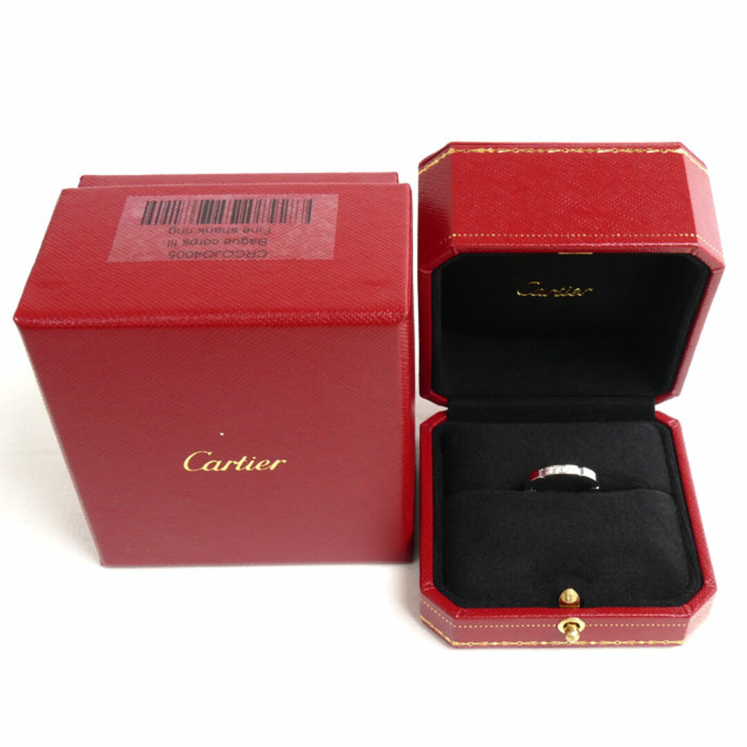 Cartier(カルティエ)のCARTIER カルティエ K18WG ホワイトゴールド マイヨンパンテール 4PD リング・指輪 B4080449 ダイヤモンド 9号 49 4.0g レディース【中古】【美品】 レディースのアクセサリー(リング(指輪))の商品写真