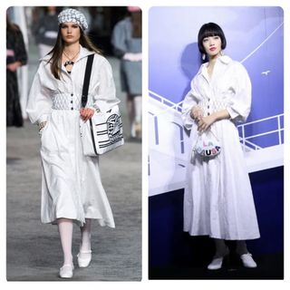 シャネル(CHANEL)のCHANEL シャネル　ロング　マキシ  ワンピース　ドレス(ロングワンピース/マキシワンピース)