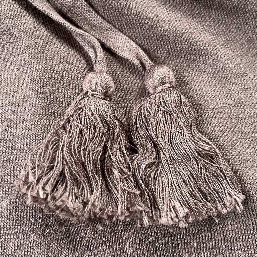 薄手　アウター　サイズＬ　ブラウン　カーディガン羽織り レディースのトップス(カーディガン)の商品写真