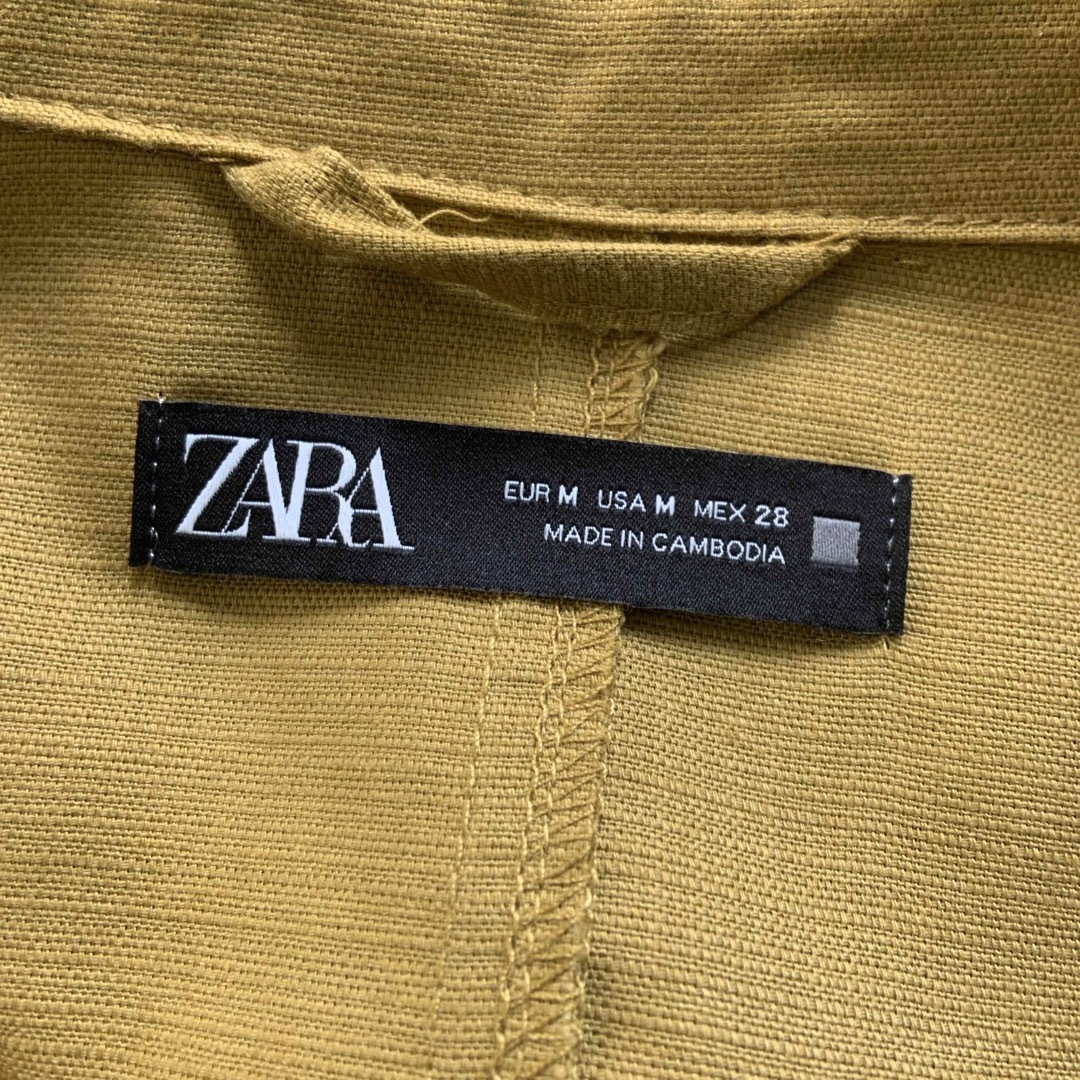 ZARA(ザラ)の美品　ZARA ザラ　ジャケット　マスタード レディースのジャケット/アウター(その他)の商品写真