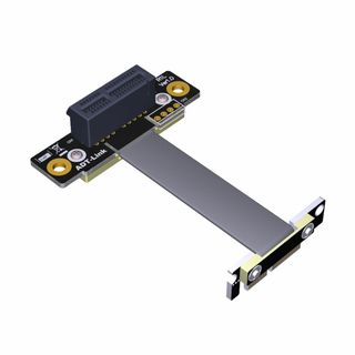 PCI-Express PCIe 延長ケーブル 両端90度 未使用スロット再活用(PCパーツ)