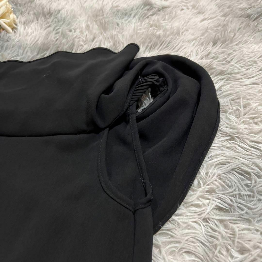 NADIA(ナディア)の【Nadia】ナディア ワンピース ドレス ノースリーブ 大きいサイズ 黒 レディースのワンピース(ひざ丈ワンピース)の商品写真