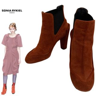 ソニアリキエル(SONIA RYKIEL)のSONIA RYKIEL PARIS 2009AW イタリア製 サイドゴアブーツ(ブーツ)