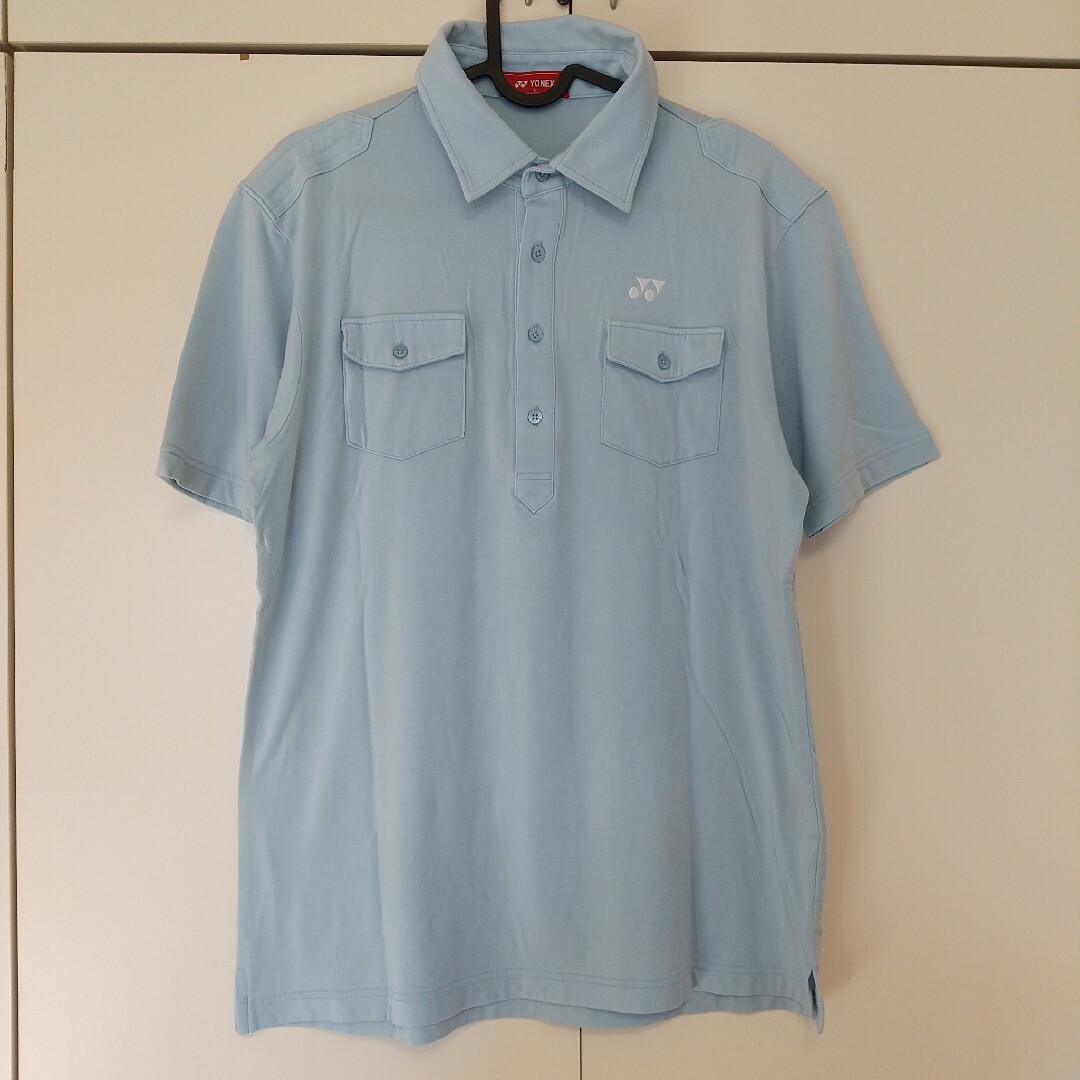 YONEX(ヨネックス)のヨネックス ゴルフシャツ　水色　Ｌサイズ スポーツ/アウトドアのゴルフ(ウエア)の商品写真