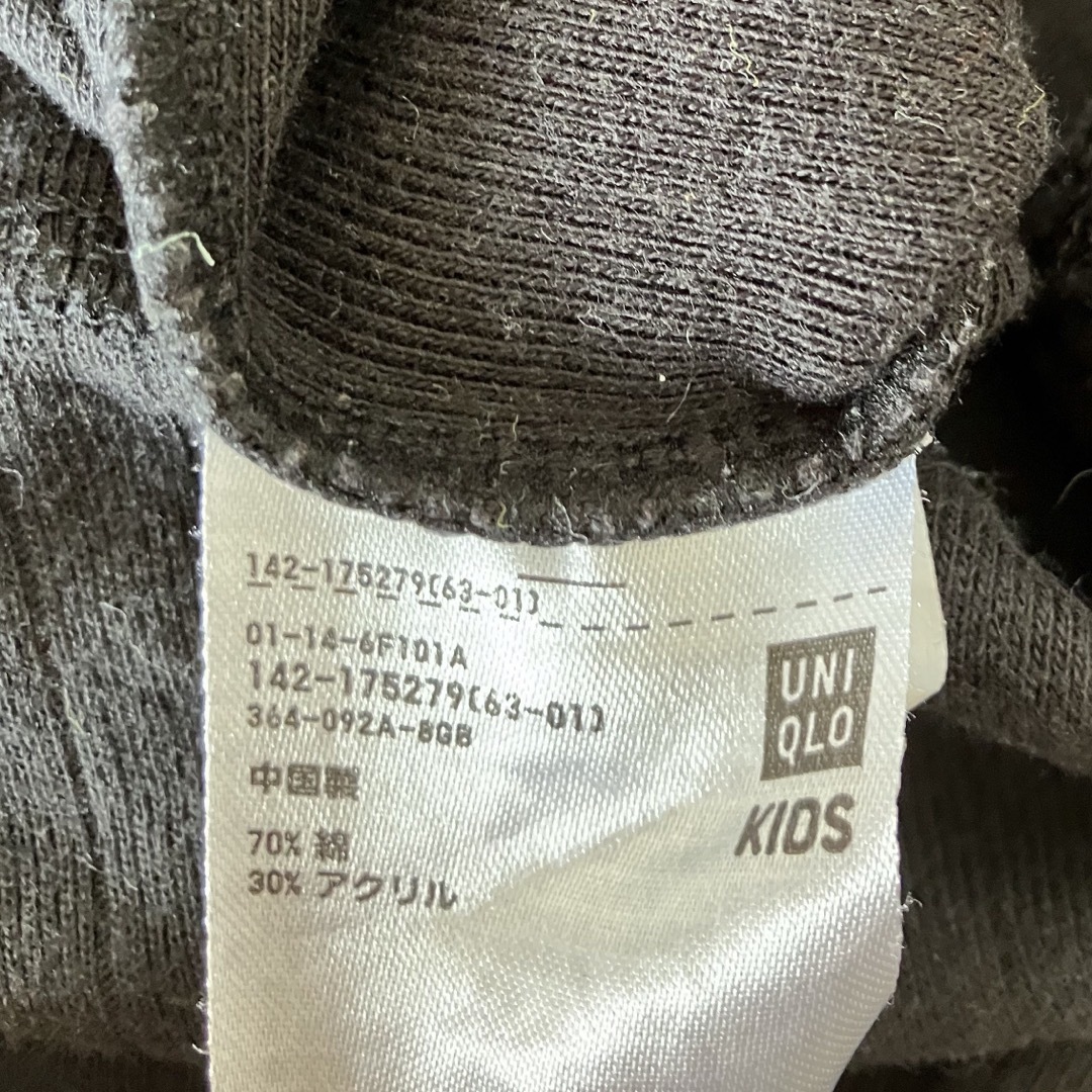 UNIQLO(ユニクロ)の130 リブハイネックT キッズ/ベビー/マタニティのキッズ服女の子用(90cm~)(Tシャツ/カットソー)の商品写真