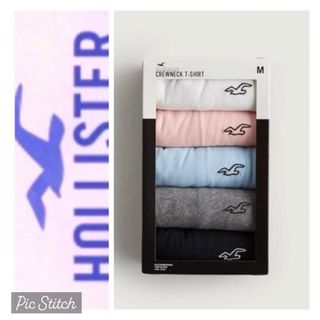 ホリスター(Hollister)の割引あり◎5枚セット◎S◎新品正規品◎ホリスター◎Tシャツ◎送料込(Tシャツ/カットソー(半袖/袖なし))