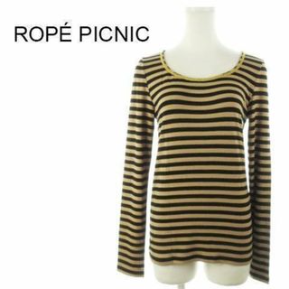 ロペピクニック(Rope' Picnic)のロペピクニック カットソー 長袖 ストレッチ ボーダー 220624AH17A(カットソー(長袖/七分))