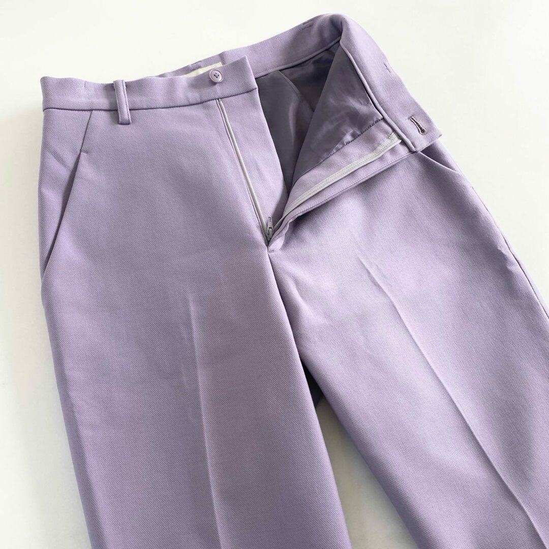 steven alan(スティーブンアラン)の31d4 Steven Alan スティーブンアラン 日本製 8214-299-0662 DOUBLE CLOTH TAPERED PANTS テーパードパンツ ボトム S パープル MADE IN JAPAN レディースのパンツ(その他)の商品写真