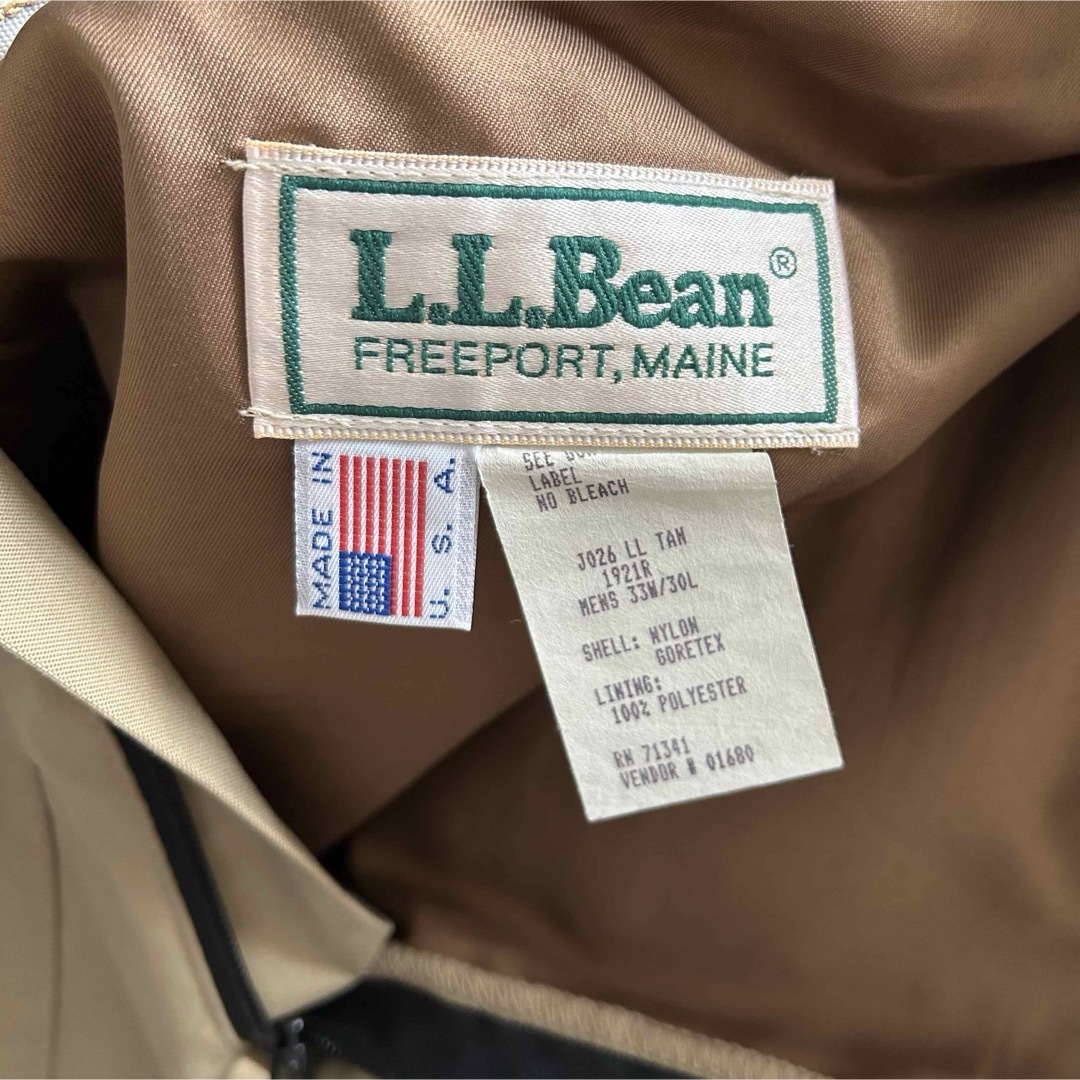 L.L.Bean(エルエルビーン)の80s L.L.Bean エルエルビーン USA製 ゴアテックス チノパン メンズのパンツ(ワークパンツ/カーゴパンツ)の商品写真