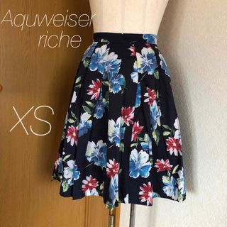 アプワイザーリッシェ(Apuweiser-riche)の【美品】Aquweiser-riche  花柄スカート(ひざ丈スカート)