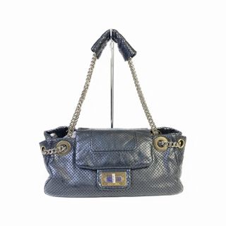 シャネル(CHANEL)のCHANEL シャネル ココマーク ショルダーバッグ カーフ ブラック【中古】(ハンドバッグ)