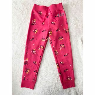 ギャップキッズ(GAP Kids)のGAP キッズ　ズボン　スウェット　裏起毛　花柄　フラワー　ピンク　110(パンツ/スパッツ)