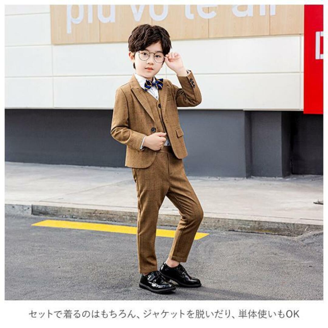 【並行輸入】男の子スーツ フォーマル ５点セット pk20081 キッズ/ベビー/マタニティのキッズ服男の子用(90cm~)(ドレス/フォーマル)の商品写真