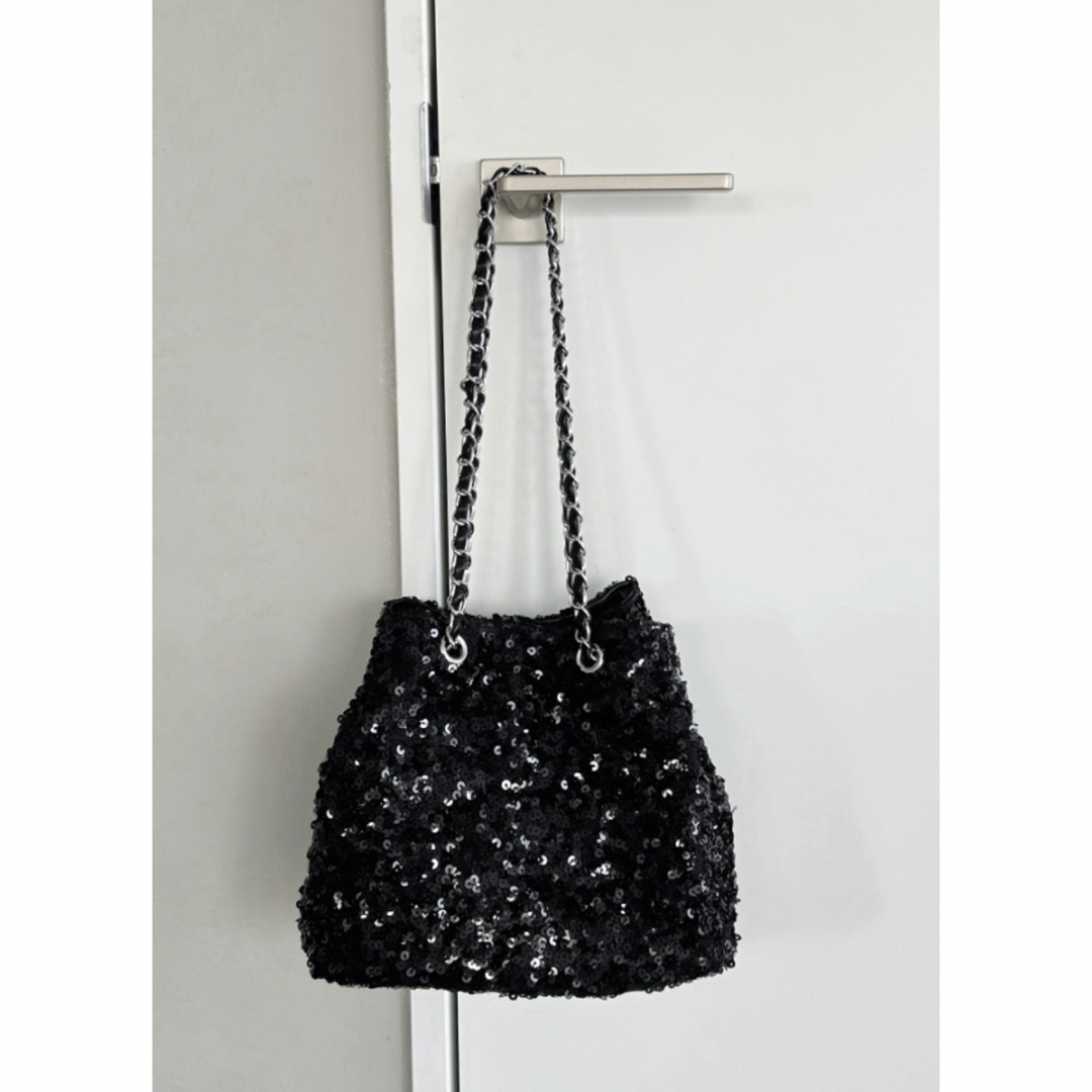 un+frame スパンコール巾着ショルダーBAG レディースのバッグ(ショルダーバッグ)の商品写真