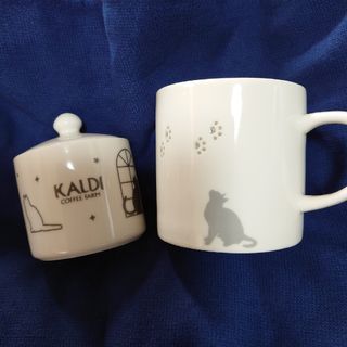 KALDI - #カルディ  猫のシュガーポット&マグカップ