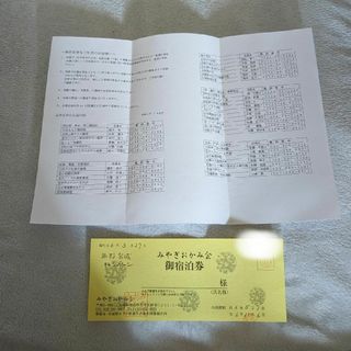 ペア宿泊券　ギフト券　レストラン　食事券　旅行券　宮城　3万円分(宿泊券)