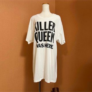 ヒステリックグラマー(HYSTERIC GLAMOUR)のHYSTERIC GLAMOUR ビックTシャツ 白　freeサイズ(Tシャツ(半袖/袖なし))