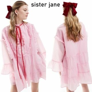 シスタージェーン(sister jane)のSister Jane フロントリボン ミニワンピース(ミニワンピース)