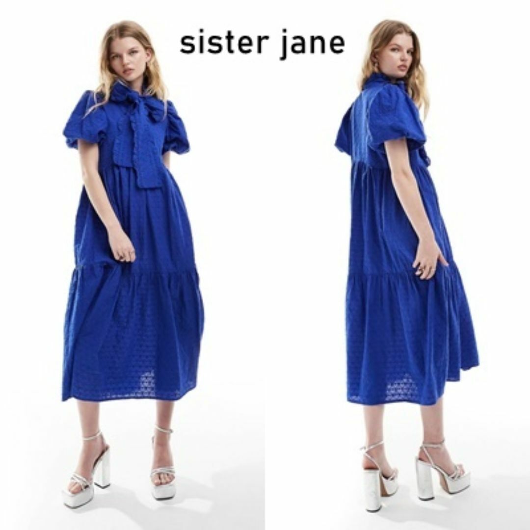 sister jane(シスタージェーン)のSister Jane フロントリボン ロングワンピース レディースのワンピース(ひざ丈ワンピース)の商品写真