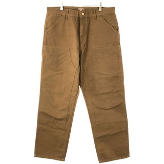 Carhartt WIP カーハート ダブリューアイピー DOUBLE KNEE PANT ダブルニー ダックパンツ  ブラウン 34×32(その他)