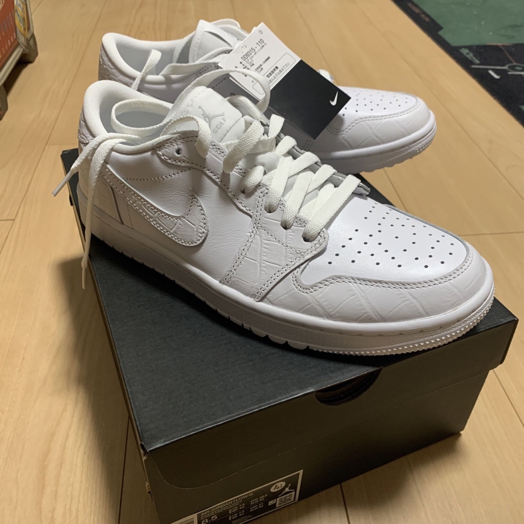 Jordan Brand（NIKE）(ジョーダン)のNIKE AIR JORDAN1 LOW GOLF ホワイト　26.5cm 新品 スポーツ/アウトドアのゴルフ(シューズ)の商品写真