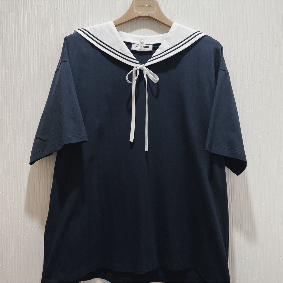 MIU MIU - miumiu セーラー Tシャツの通販 by a_yuka|ミュウ MIU MIU - miumiu セーラー Tシャツの通販 by a_yuka|ミュウ
