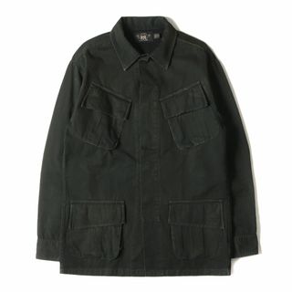 ダブルアールエル(RRL)の美品 RRL ダブルアールエル ジャケット サイズ:S 22SS ガーメントダイ加工 ジャングル ファティーグジャケット ブラック 黒 ラルフローレン アウター ブルゾン コート 上着【メンズ】【中古】(ミリタリージャケット)