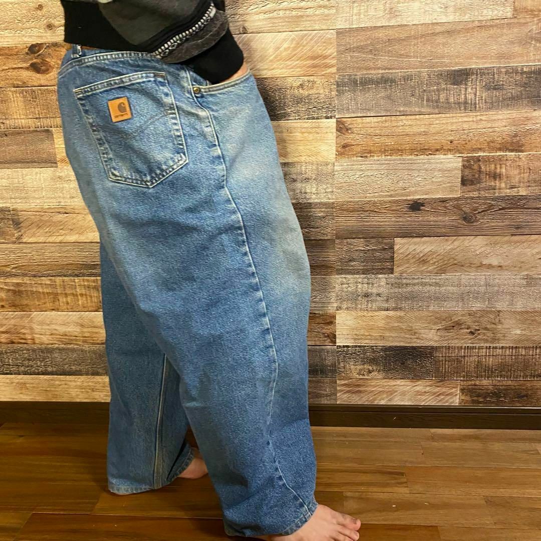 carhartt(カーハート)のカーハート　ワイド　デニム　バギー　パンツ　極太　W48 メンズ(384) メンズのパンツ(デニム/ジーンズ)の商品写真