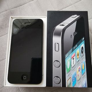 アイフォーン(iPhone)のiphone 4 ブラック　ジャンク(スマートフォン本体)