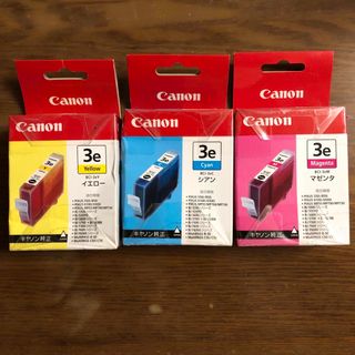 キヤノン(Canon)のCanon  3e純正インク(イエロー、シアン、マゼラン)の3種類セットです。(PC周辺機器)