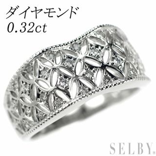 Pt900 ダイヤモンド リング 0.32ct(リング(指輪))