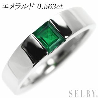 Pt900 エメラルド リング 0.563ct(リング(指輪))